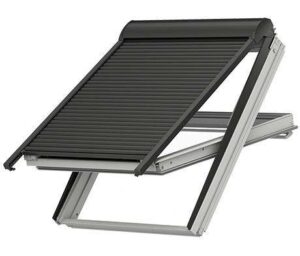 Velux Sparpaket SunProtect" - Dachfenster Kunststoff mit Eindeckrahmen und Elektro Rollladen SML + KUX"
