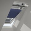 VELUX-Wabenplissee & Markise für Fenstergröße MK10 "1156  Blau / Schwarz 1156  Nachblau / Schwarz"