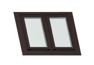 Skylight Sparlösung DUO" Dachfenster nebeneinander mit Kombi Eindeckrahmen"