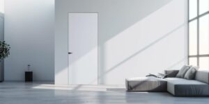 Zimmertüren mit unsichtbaren Zargen 'DMB SET PREMIUM' Vollspan Grundiert - Tapetentüren inkl. Zarge