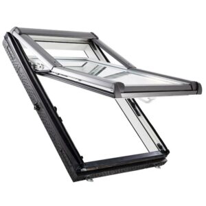 Roto - Die Klapp-Schwing Alternative - Dachfenster R75 WD mit verbesserter Schwingfunktion, mit Wärmedämmung und Eindeckrahmen